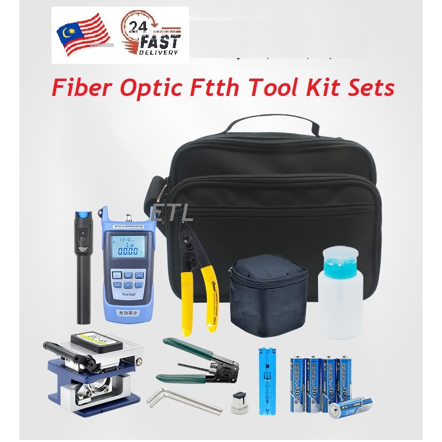 Unifi Splicing Fiber Optic Tool Kit Set With Fiber Cleaver Shopee Malaysia 