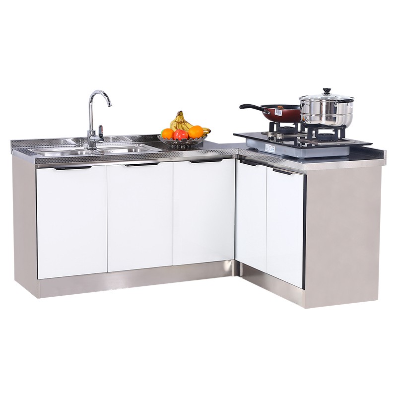 Ready Stock Stainless Steel Kitchen Cabinets Simple Hearth Ark Sink Cupboard Assembly Economic Household Waterproof Cabinet Door Shopee Malaysia