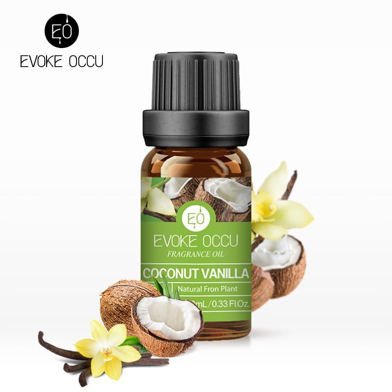 【10ML】Evoke Occu Malaysia Coconut Vanilla Fragrance Oil Aromatherapy Natural Plant Diffuser Massage Soap Candle