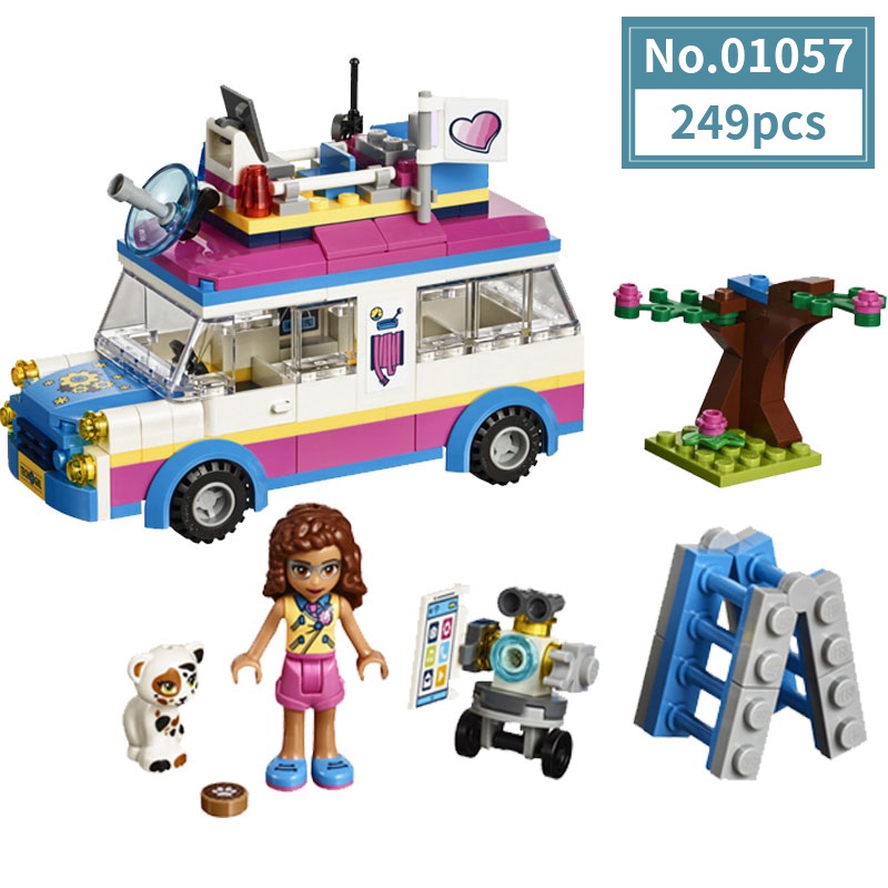 lego friends heartlake olivia's mission vehicle toy