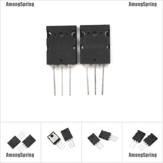 Amongspring☆ New 1Pair Or 2Pcs Transistor To-3Pl 2Sa1943-O 2Sc5200-O 2Sa1943 2Sc5200 A1943 C5200