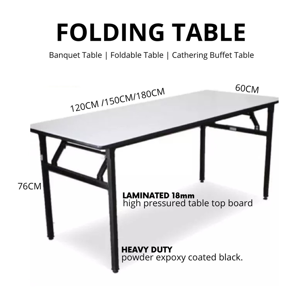 Foldable Banquet Table Event / Catering / Hall / Buffet Folding Table