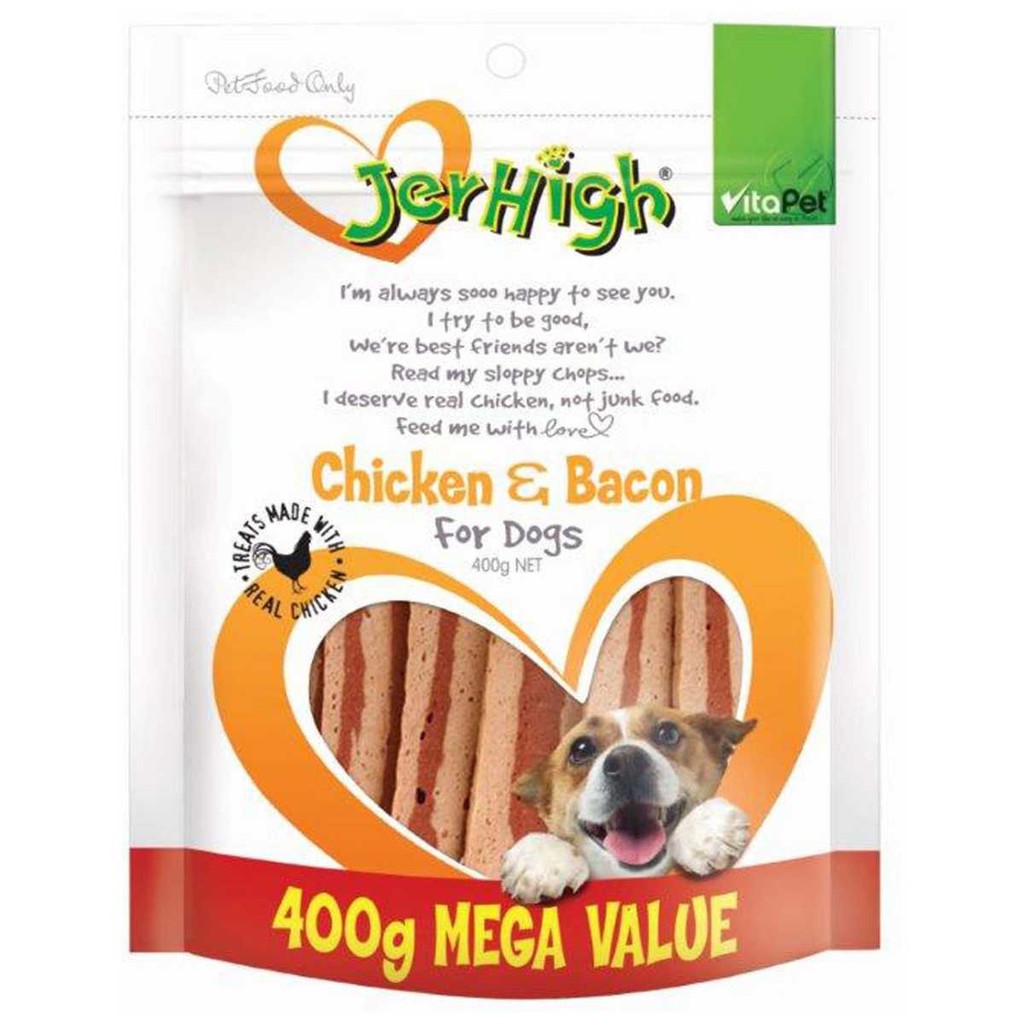 Jerhigh Chicken Bacon Dog Treat (400g) Shopee Malaysia