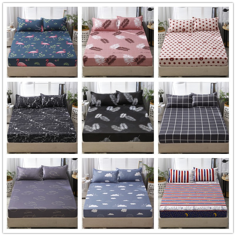 Creative Design Bedsheet Super Single Queen King For 3 Sizes Bedding Sheet Bed Cover Pillow Case A13 Shopee Malaysia