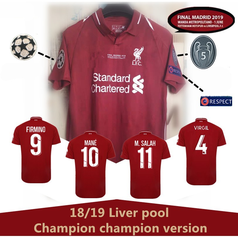 lfc champions league jersey