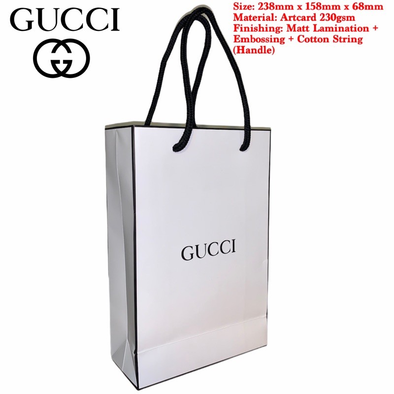 Original Gucci Paper Bag ( S Size ) PaperBag | Shopee Malaysia