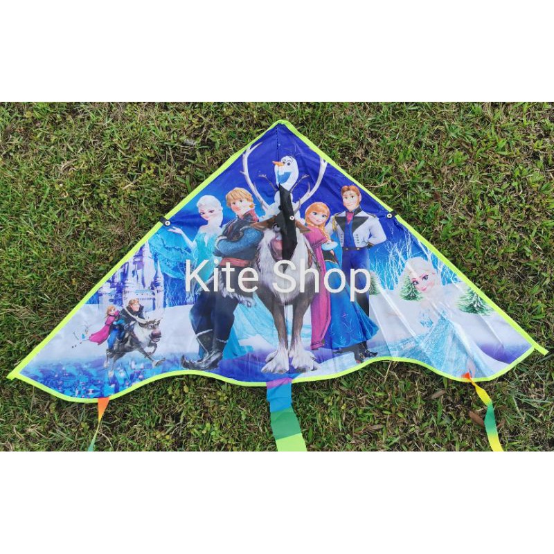 Kite Frozen Elsa Kite/Layanglayang Elsa Free 30m Line Shopee Malaysia