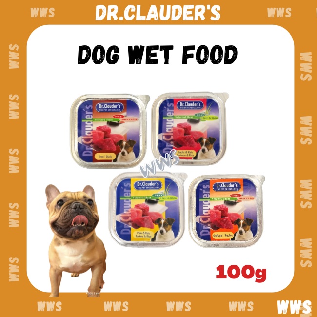 Dr Clauder's Alu Cup # Dog Wet Food # Salmon & Rice | Duck | Poultry | Turkey & Rice # 100G