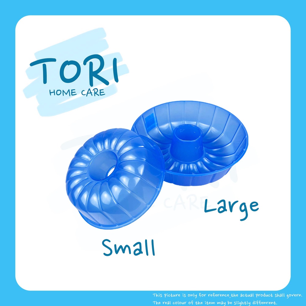 TORI HOME 7" 9" Round Jelly Mould Blue | Acuan Bulat Kek Kukus | Jelly Pudding Mould | Steamed Mould | Applelady 4876 48