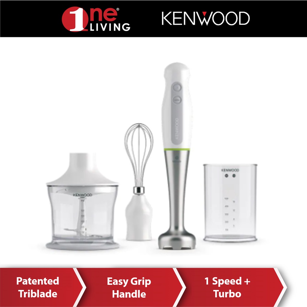 Kenwood Triblade Hand Blender White HDP109WG Shopee Malaysia