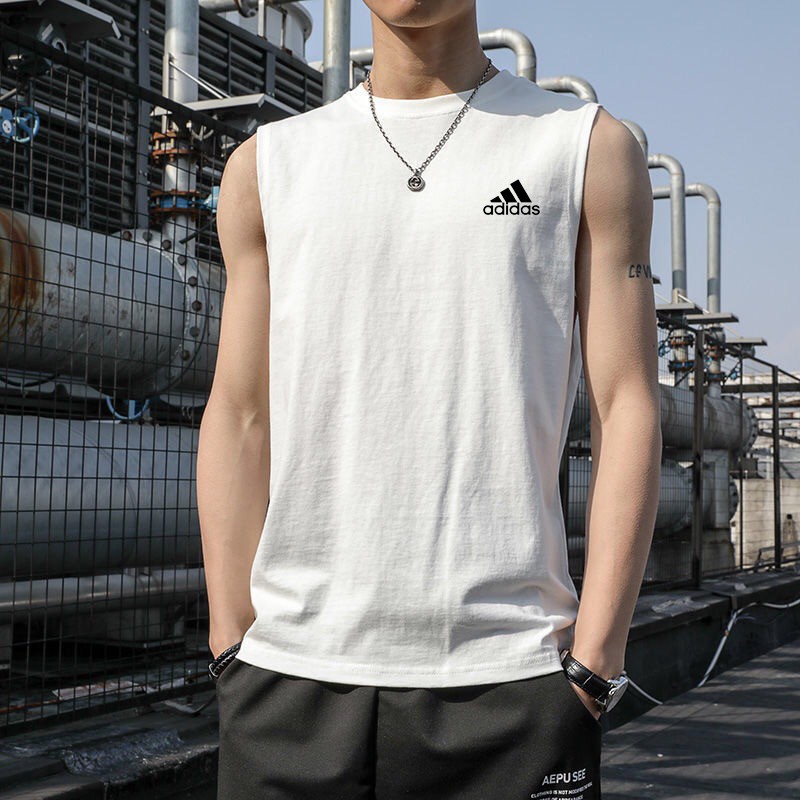 2024 Raya Ready Stock 6 Patterns Singlet Men 100% Cotton Tank Top Sleeveless Vest Sports Fitness Vest M-3XL