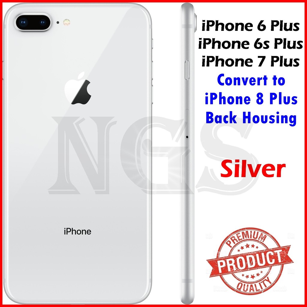 Iphone 6 Iphone 6 Plus 6s Iphone 6s Plus Iphone 7 Plus Convert Iphone 8 Plus 8 Back Housing Back Body Shopee Malaysia