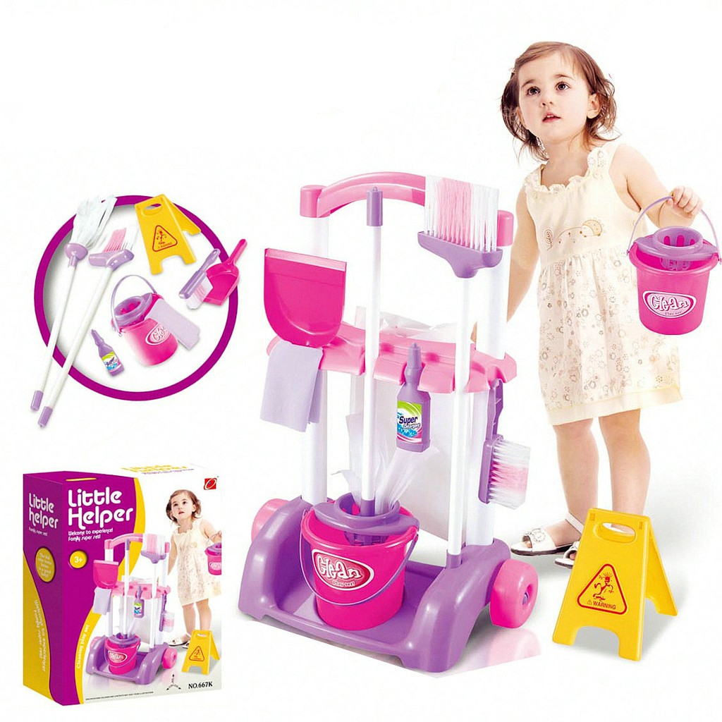 child size broom and mop set