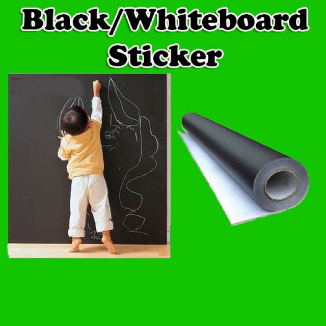 BLACK/WHITEBOARD STICKER 60*200CM Shopee Malaysia