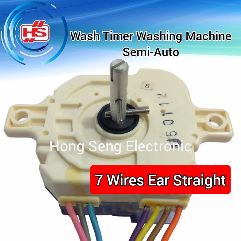 Wash Timer Washing Machine Semi-Auto 7 Wires (4+3) Ear Straight