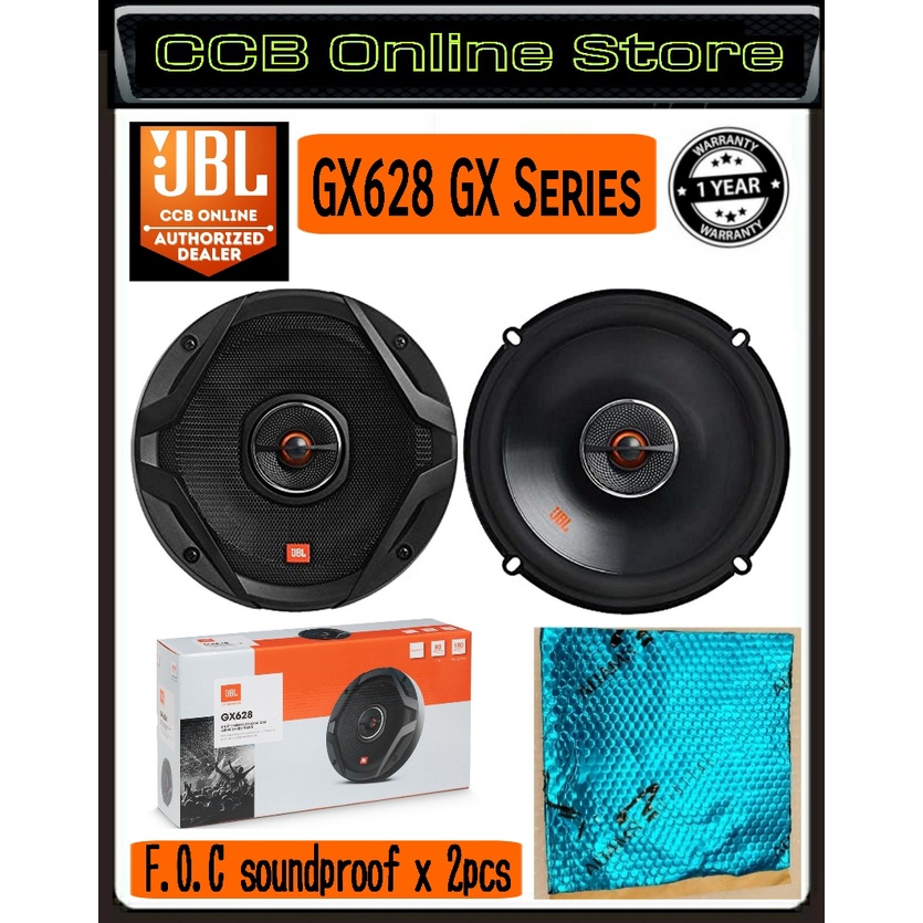 JBL GX Series GX628 6.5" 2Way Coaxial Car Loudspeakers with