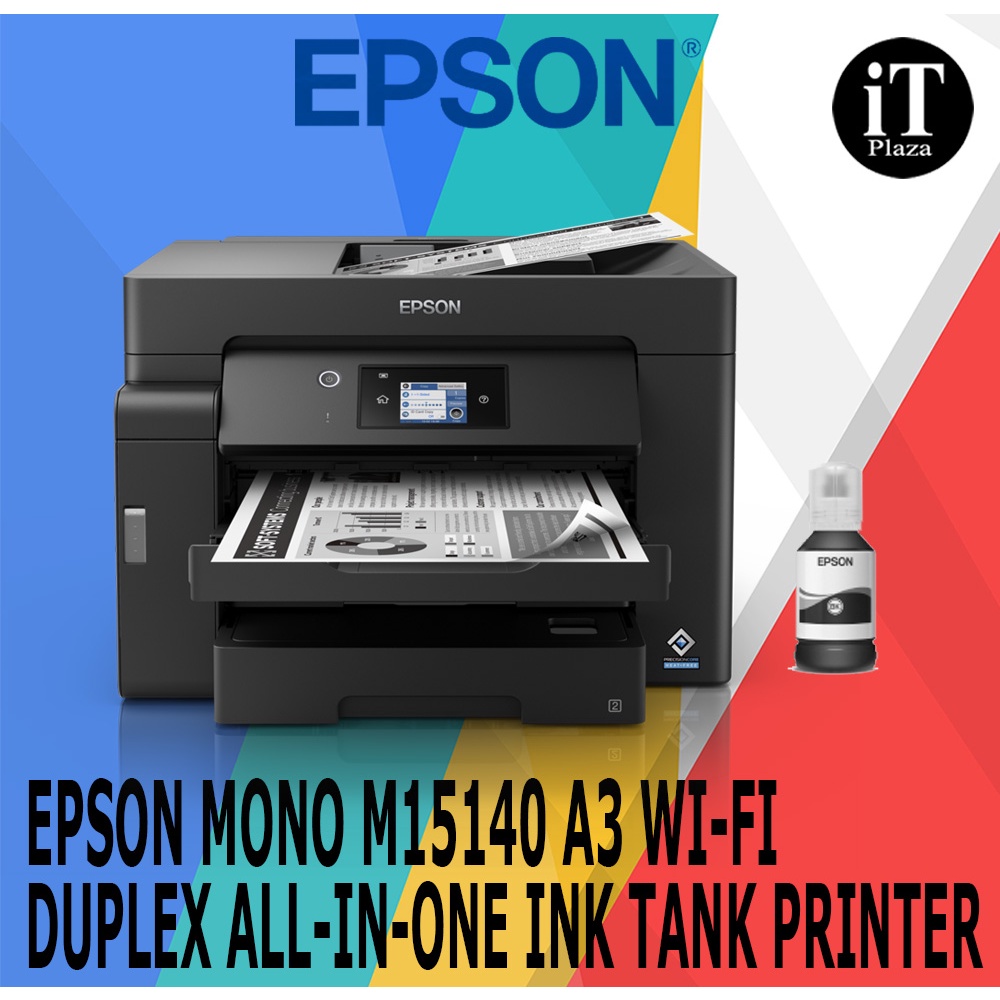 Epson Ecotank Monochrome M15140 A3 Wi Fi Duplex All In One Ink Tank Printer Shopee Malaysia 3954