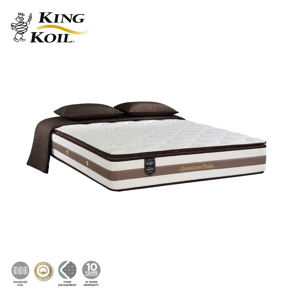 King Koil Spinalcare Pedic Pocketed Coil Mattress (13") Shopee Malaysia