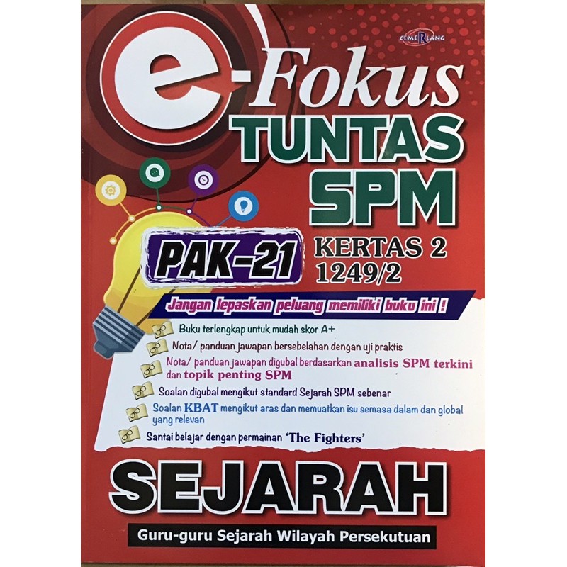 Rm2 Clear Stok E Focus Tuntas Spm Sejarah Kertas 2 Shopee Malaysia