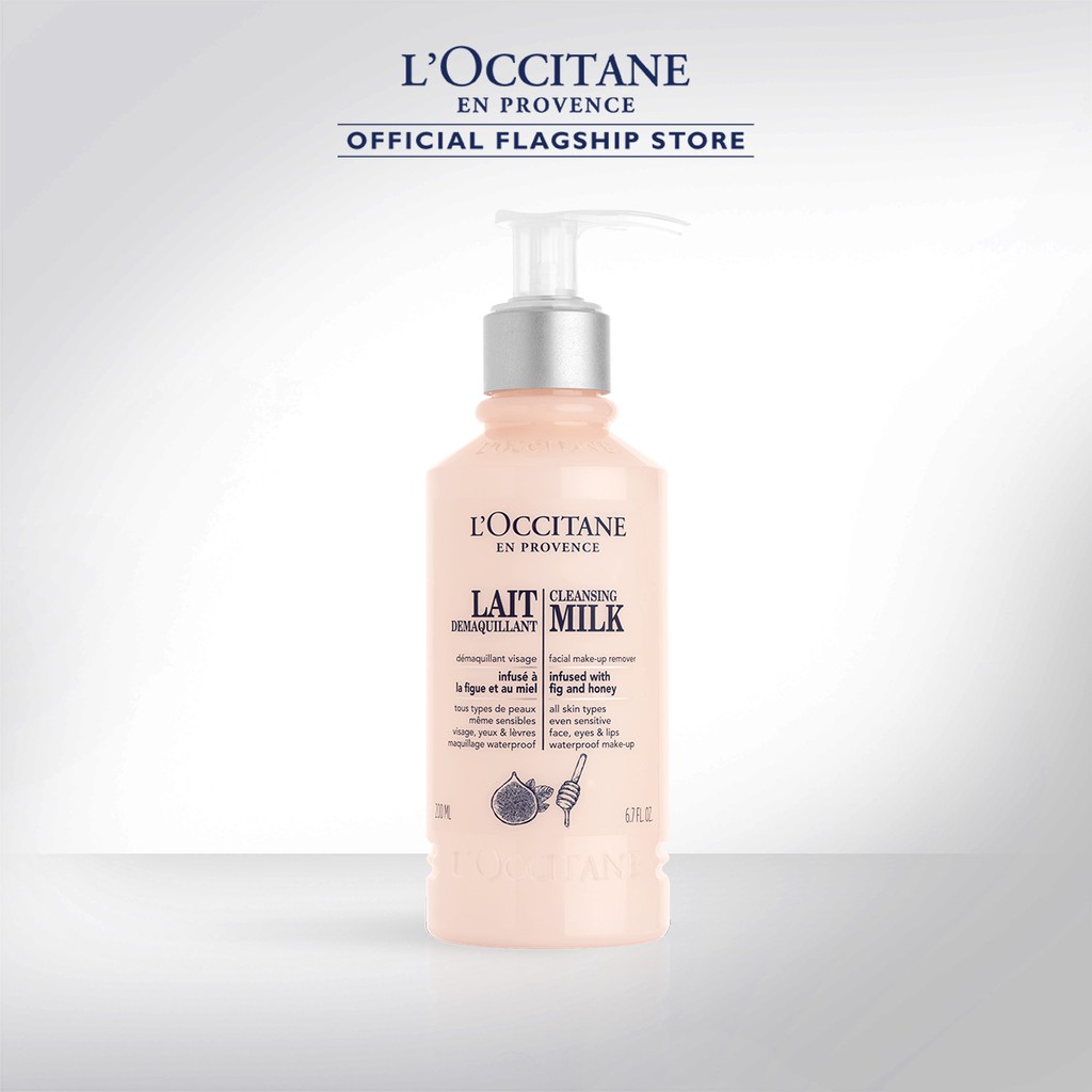L'Occitane Cleansing Milk Facial MakeUp Remover (200ml) Shopee Malaysia