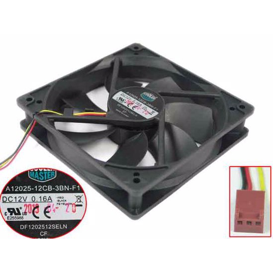 Original COOLER MASTER A12025 CPU Casing COOLING FAN 12v 0.37a 12CM