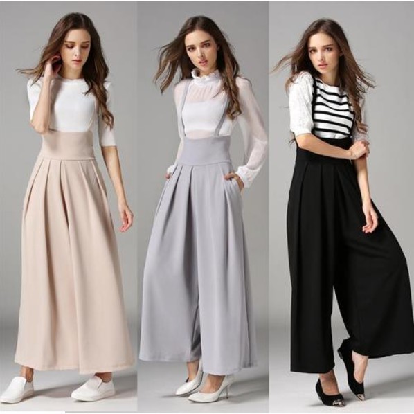 high waisted jumpsuit with suspenders