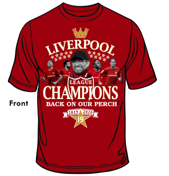 liverpool champions t shirt 2020