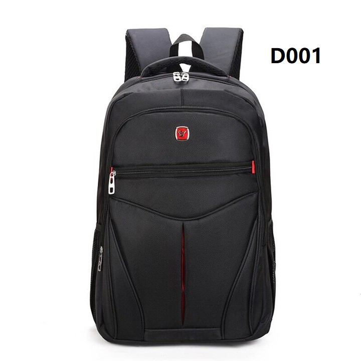 MILANDO Trendy Stylist Laptop Backpack Travel School Bag Black Series Beg Bagpack (Type 1)