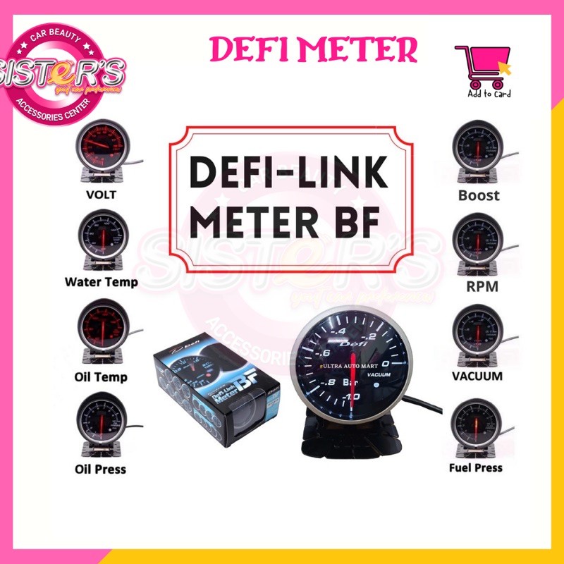 Defi Style Meter BF 2.5 Inch / Defi Gauge 60mm oil temp oil press water