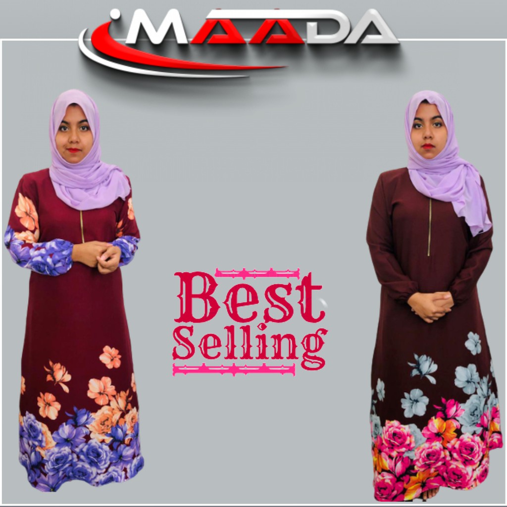  Jubah  Muslimah  Plus Size 3XL 4XL YF170 JEN SB BUTIK  