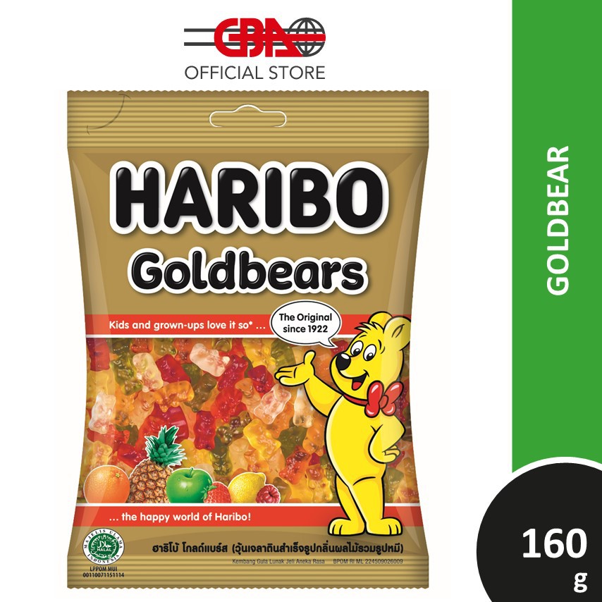 Haribo Gummy Candy 160g - Gold Bears | Shopee Malaysia