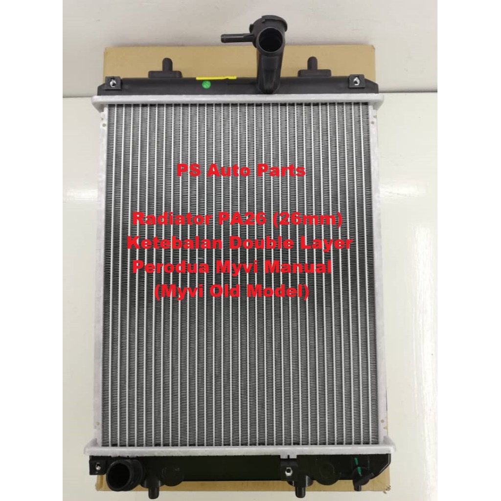 Radiator Perodua Myvi Manual Tangki Air Kereta Ketebalan PA26 Double ...