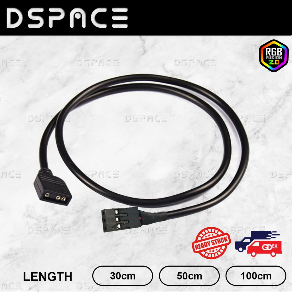 GIGABYTE 5V 3PIN RGB VDG Cable Connector for Motherboard 5V 3Pin VDG to