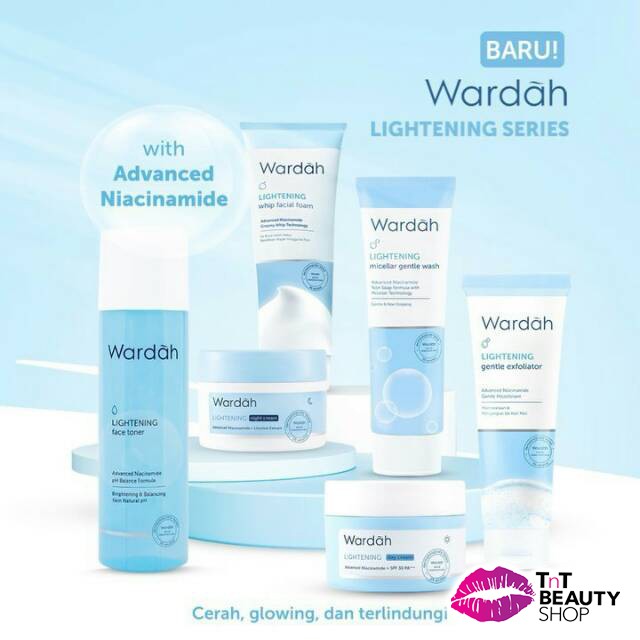 Wardah Lightening Serum Face Toner Whip Facial Micellar Gentle Wash Wardah Lightening Series Malaysia