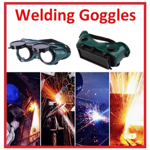 Welding Safety Goggle Eye Protection With Clear and Black Lens | Shopee ...