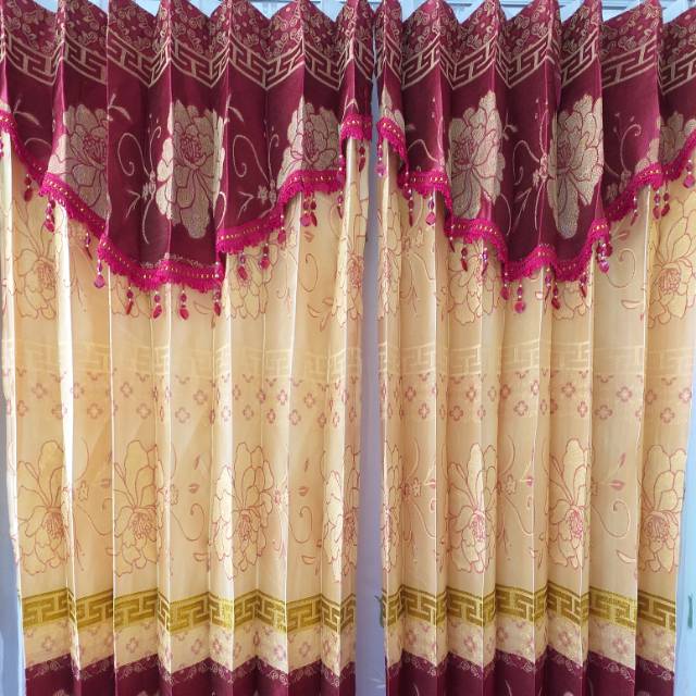 Prada Curtain PLISKET Folded MAWAR M E R A H. | Shopee Malaysia