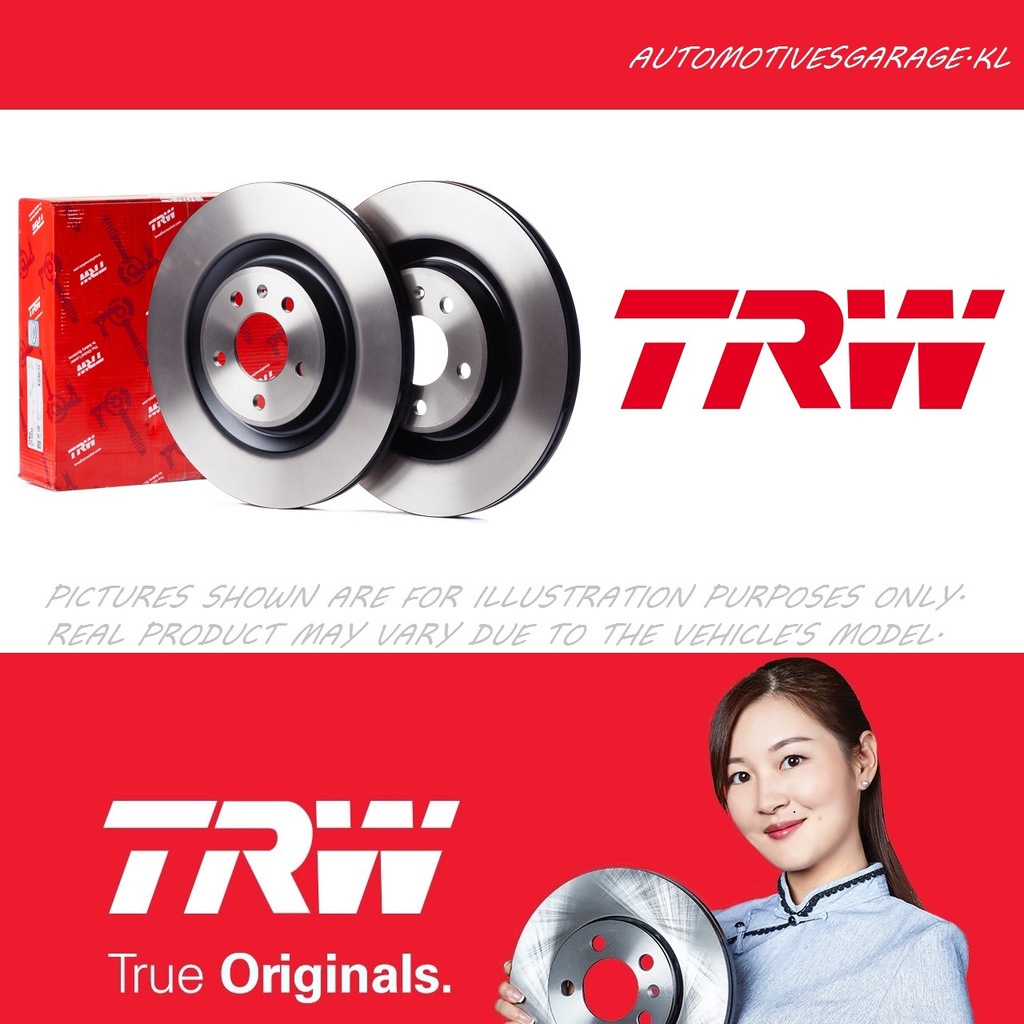 TRW FRONT BRAKE DISC / DISC ROTOR DF8101 PROTON ERTIGA Shopee