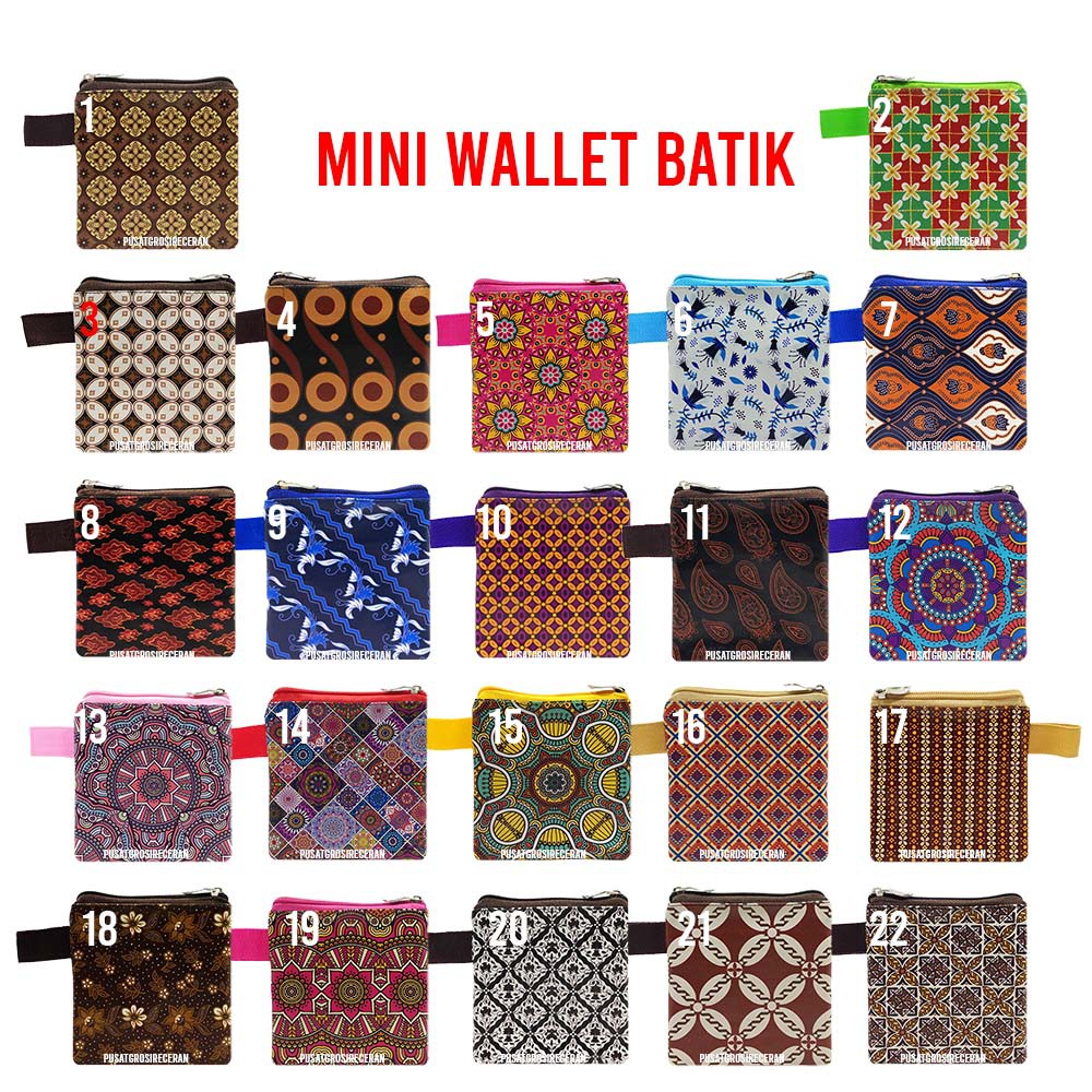 Traditional Batik Wallet Pouch Wallet Typical Indonesian Wedding Souvenir