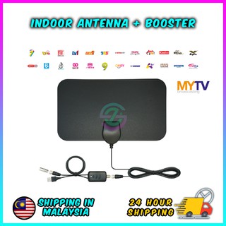 💥READY STOCK💥 Antenna tv digital indoor TV Antena 1080P Digital HDTV Indoor TV With Amplifier Signal Booster