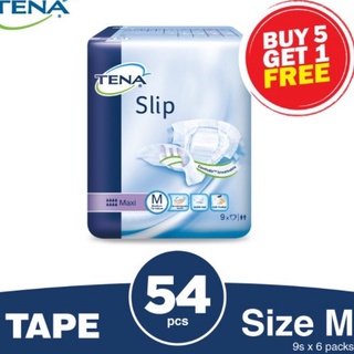 🔥ADASTOK🔥TENA Slip Maxi M54pcs MAXI TENA SLIP SIZE (M) 9PCS/PACK Maxi Adult Diaper MAXIMUM ABSORBENCY SERAPAN