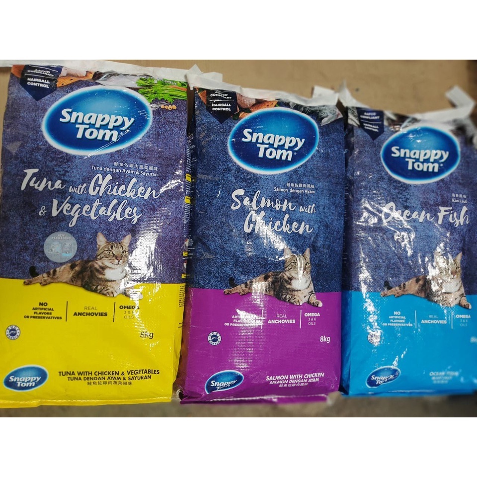 Snappy Tom Dry Packed Food (Cat Dry Food) 8kg Lazada
