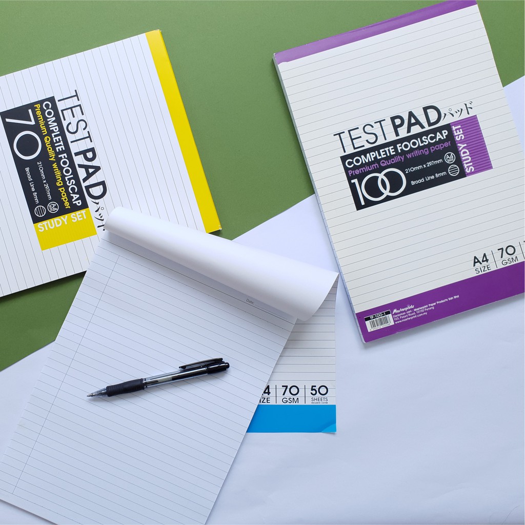 Masterprint A4 Test Pad 70 GSM 50 / 70 / 100 SHEETS • TP501 / TP701