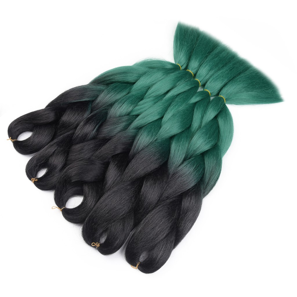 5pcs Lot Jumbo Synthetic Braiding Hair Extension 24 Ombre Black