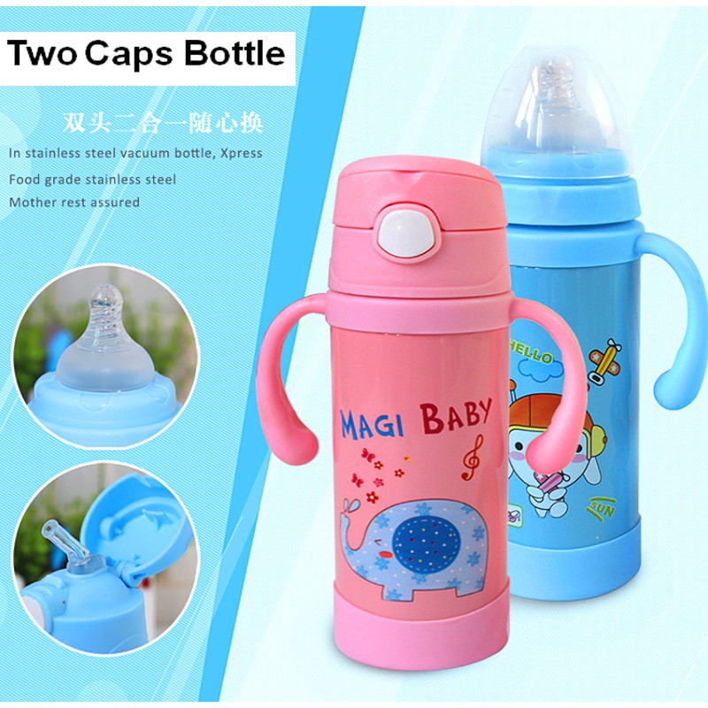 baby milk feeding steel bottle