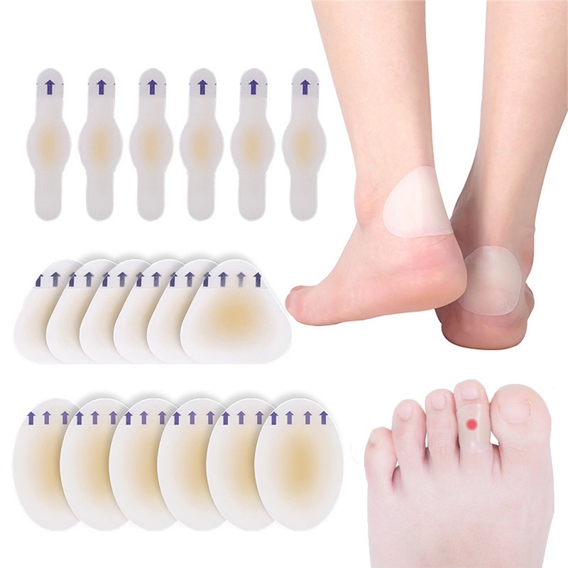 Self-Adhesive Anti-friction Gel Heels Protection Stickers / Comfortable Soft Pain Relief Heel Patches / Unisex Foot Care Shoes Liner Pads For Hiking