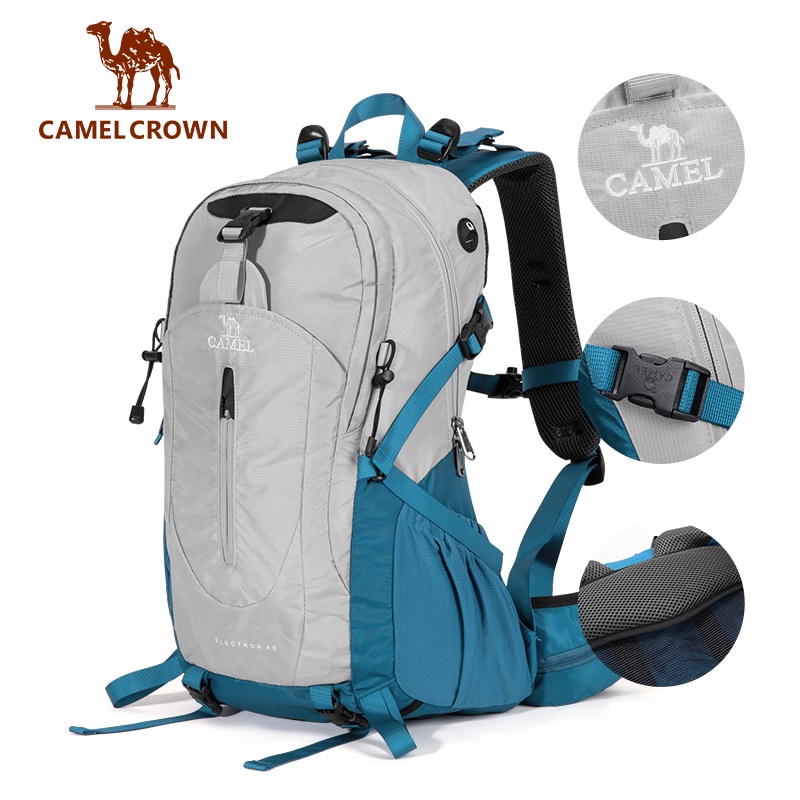 CAMEL CROWN 40L Hiking Bag Outdoor Traveling Lightweight Large-capacity Waterproof Backpack