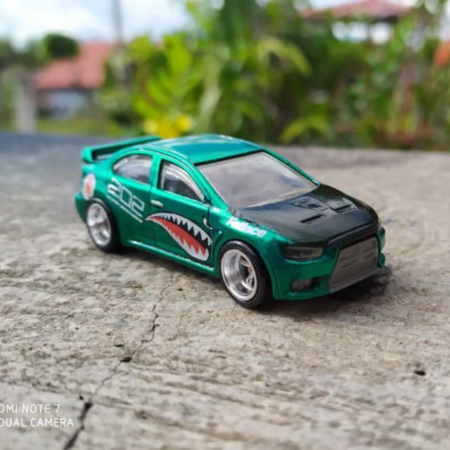 HOT WHEELS MITSUBISHI LANCER EVOLUTION X CUSTOM SHARKS Shopee Malaysia