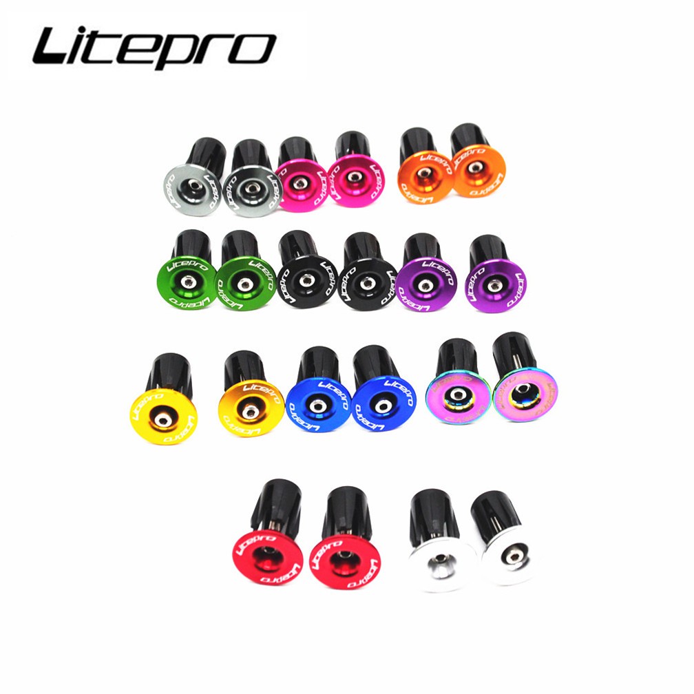 Litepro Handlebar Expansion Plugs 22-24MM Mountain Road Bike Handle Bar End Cap Cycling Folding Bicycle Parts