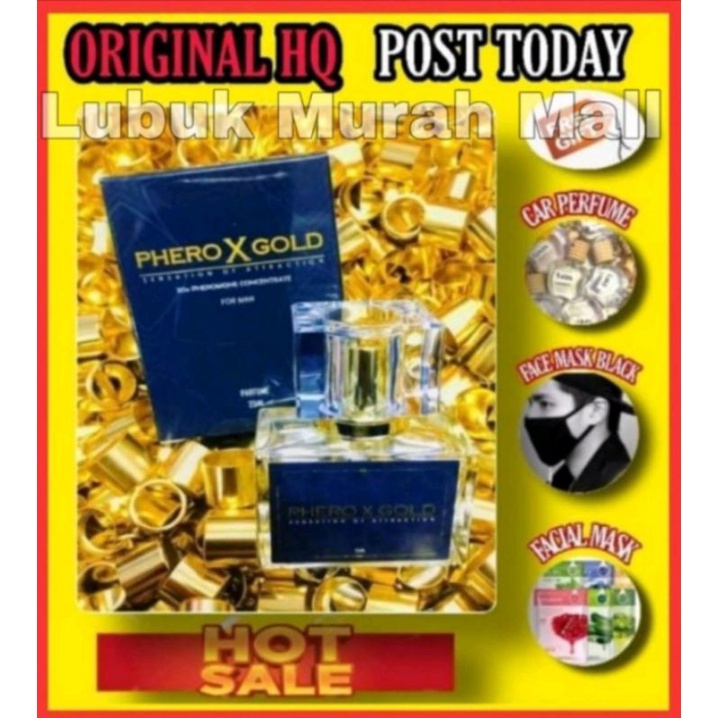 Phero X Gold Perfume wangian pemikat/perfume for him/body shop