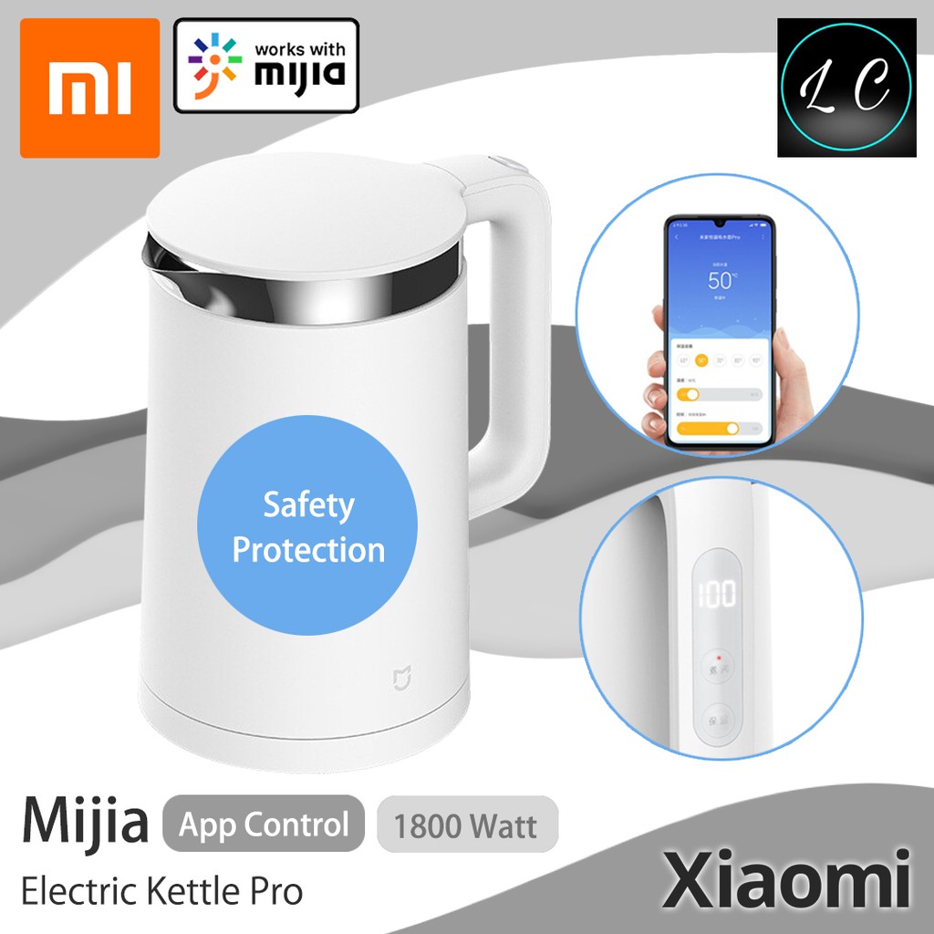 Xiaomi Original Electric Kettle Pro Constant Temperature Control Real-time Temperature Display 1.5L Work with Mijia App
